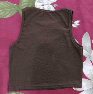 Stylish Cut-Out Ribbed Crop Top