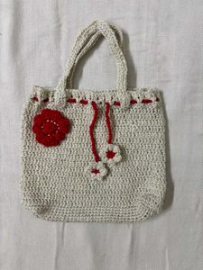 🆕Handmade Knitted Drawstring Pouch/ Bag