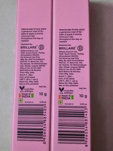 pack of 2 Brillare Strawberry Lip Balm is a natura