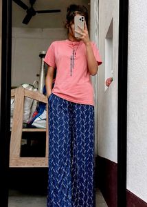 Pink Printed T-Shirt