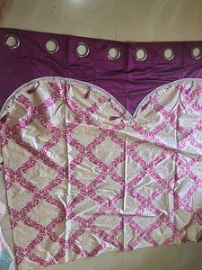 Elegant Purple &amp; Cream Curtains