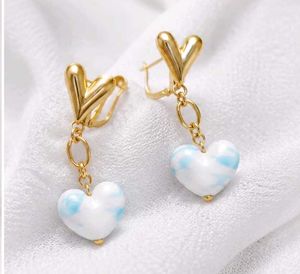 Heart Shaped Cloud Drop Earrings