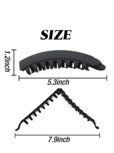 Set of any 2 Matte Banana Hair Clips
