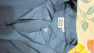 Vero Moda Navy Blue Formal Shirt