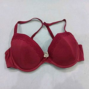 Maroon ⚛️Lace Trimmed Bra