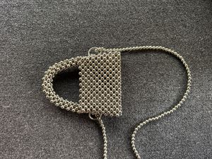 Handmade Silver Moon Model Mini Bag