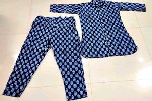 New Navy Blue Printed Co-ord Set
