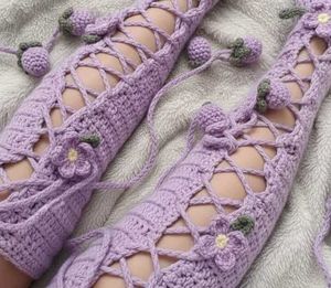 Crochet Thigh-High Socks