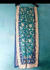 Embroidered Blue Dupatta