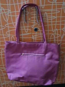 Stylish Purple Quilted Tote Bag