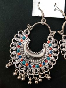 Bohemian Multicolored Jhumka Earrings