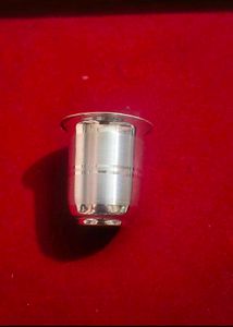 mini pure silver glass