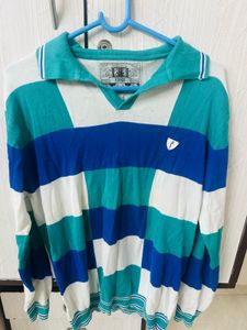 Retro Striped Long Sleeve Sweater