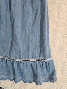 Denim Smocked Dress size XS