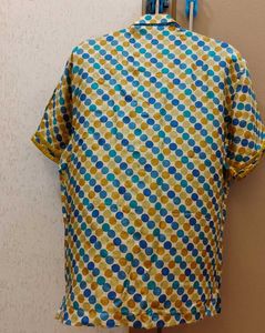 Retro Polka Dot Short Sleeve Shirt