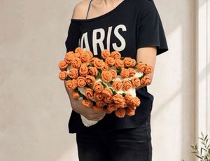 Crochet Rose Bouquet Blanket