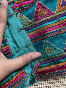 Green Designer Blouse