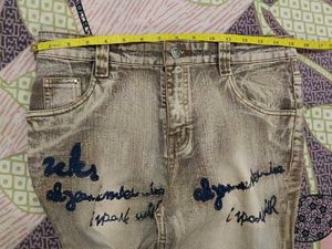 COMBO - Two Stylish Washed Jeans with Embellished