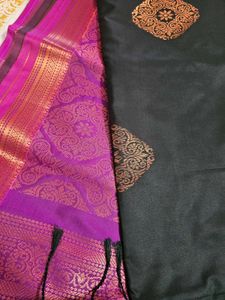 Black Soft Silk Saree