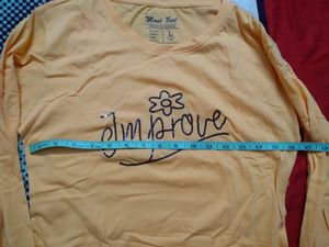 Women's Yellow Full Sleeves Tee