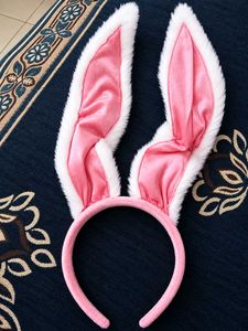 Cute Pink Bunny Ears Headband