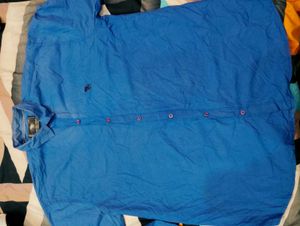 Bright Blue Men's Casual Shirt