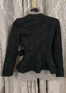 korean Grey Belted Jacket