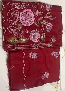 Embroidered top, bottom set 2.50 cut rehne wala he