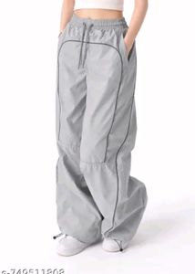 Oversized Grey Cargo Pants