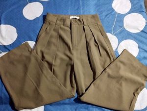 High-Waisted Wide-Leg Trousers