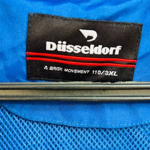 Blue Hooded Zip-Up Jacket