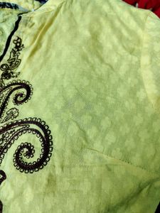 Embroidered Kurta M Size