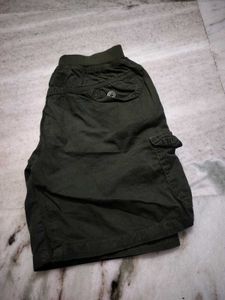 Boys Green Cargo Shorts