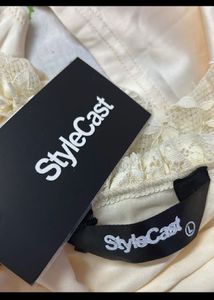 Cream Lace Skirt