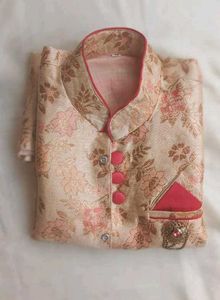 Men's Floral Print Kurta