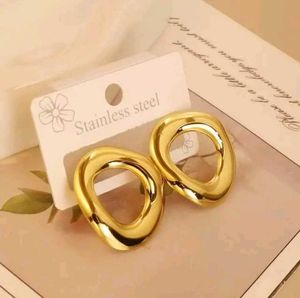 Chunky Gold Geometric Hoop Earrings