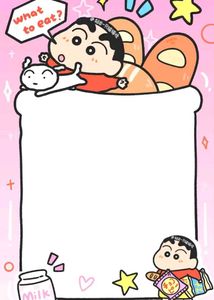 Shin-chan photo name tag laminated card pack of 1