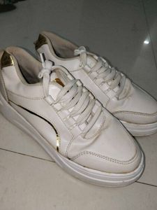 white sneakers