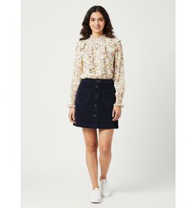 Only velvet short skirt