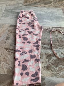 Cozy Pink Printed Pyjama Pants