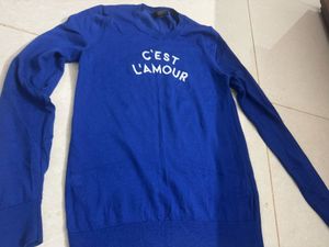 Royal Blue "C'est L'amour" Sweater