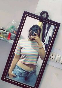 Striped Crop Top