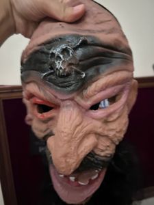 prank face mask scary and dangerous looking