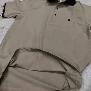 Men's Beige Polo Shirt