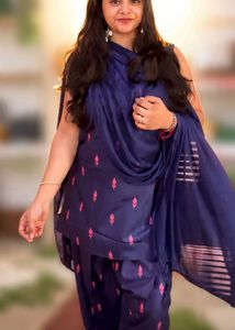 Women's Printed Rayon Kurta Set with Farshi Salwar