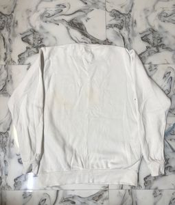 Abercrombie &amp; Fitch White Sweatshirt
