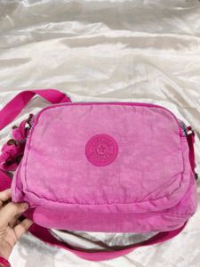 Pink Kipling Crossbody Bag