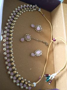 Pink &amp; Gold Jewelry Set
