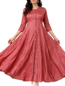 Elegant Pink Flared Kurta anarkali