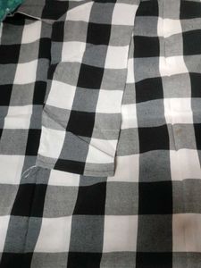 Black And White Checks Kurti
